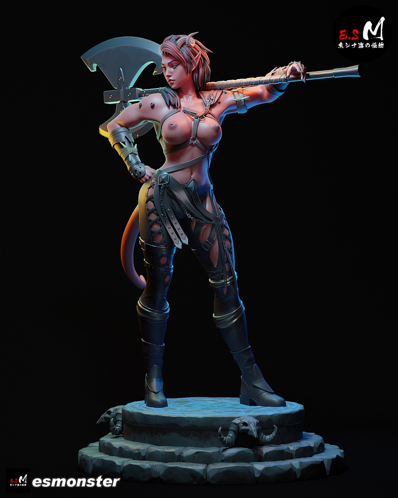 E.S怪物系列 - 卡拉奇 - 3D打印模型|E.S Monster – Karlach – 3D Print Model