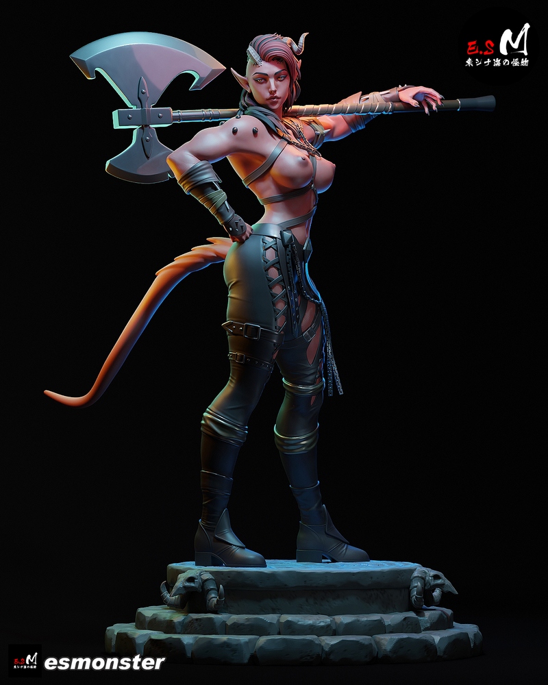 E.S怪物系列 - 卡拉奇 - 3D打印模型|E.S Monster – Karlach – 3D Print Model