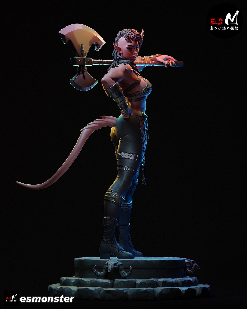 E.S怪物系列 - 卡拉奇 - 3D打印模型|E.S Monster – Karlach – 3D Print Model