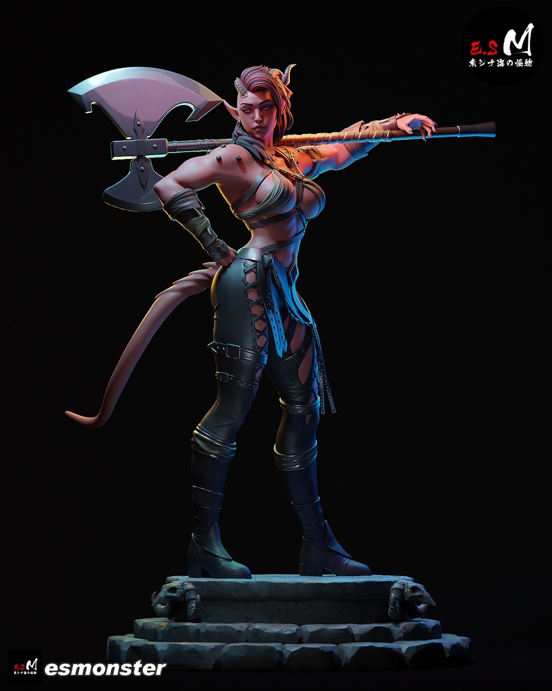 E.S怪物系列 - 卡拉奇 - 3D打印模型|E.S Monster – Karlach – 3D Print Model