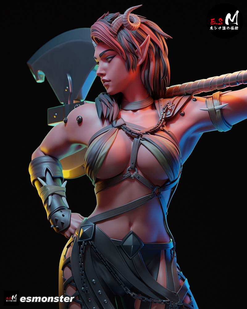 E.S怪物系列 - 卡拉奇 - 3D打印模型|E.S Monster – Karlach – 3D Print Model