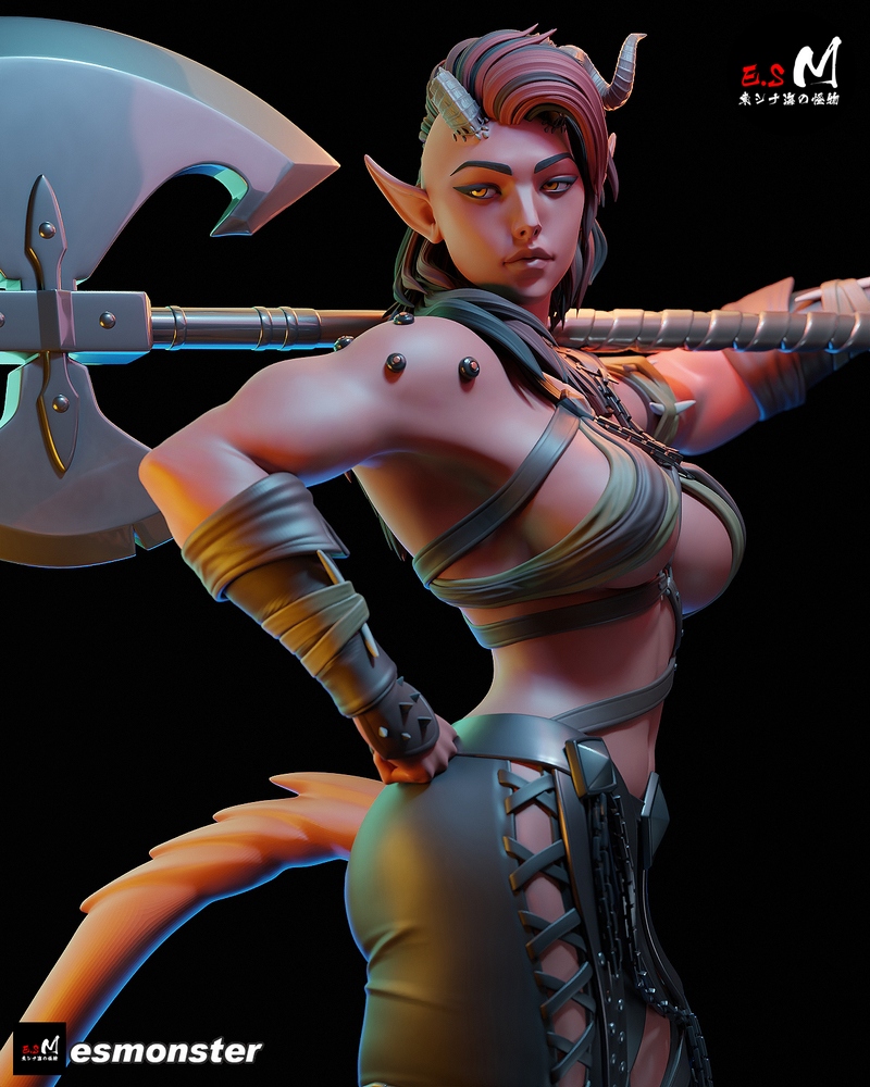 E.S怪物系列 - 卡拉奇 - 3D打印模型|E.S Monster – Karlach – 3D Print Model