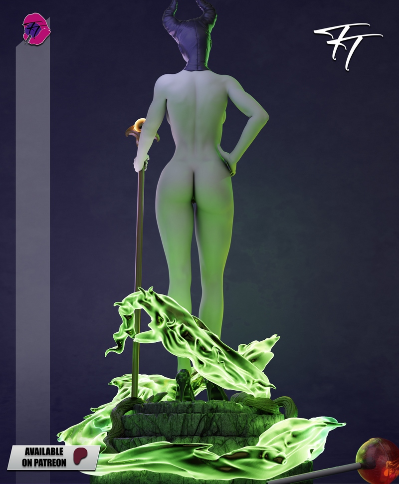 邪恶女巫·美少女女巫 3D打印模型|Trick or Treat – Maleficent – 3D Print Model