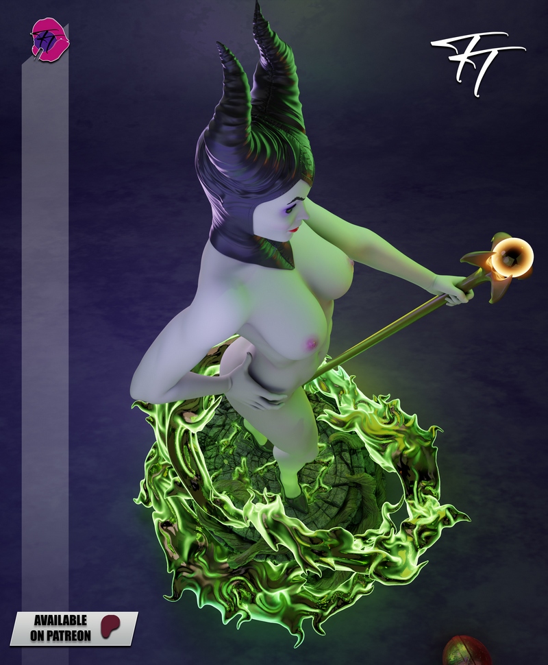 邪恶女巫·美少女女巫 3D打印模型|Trick or Treat – Maleficent – 3D Print Model