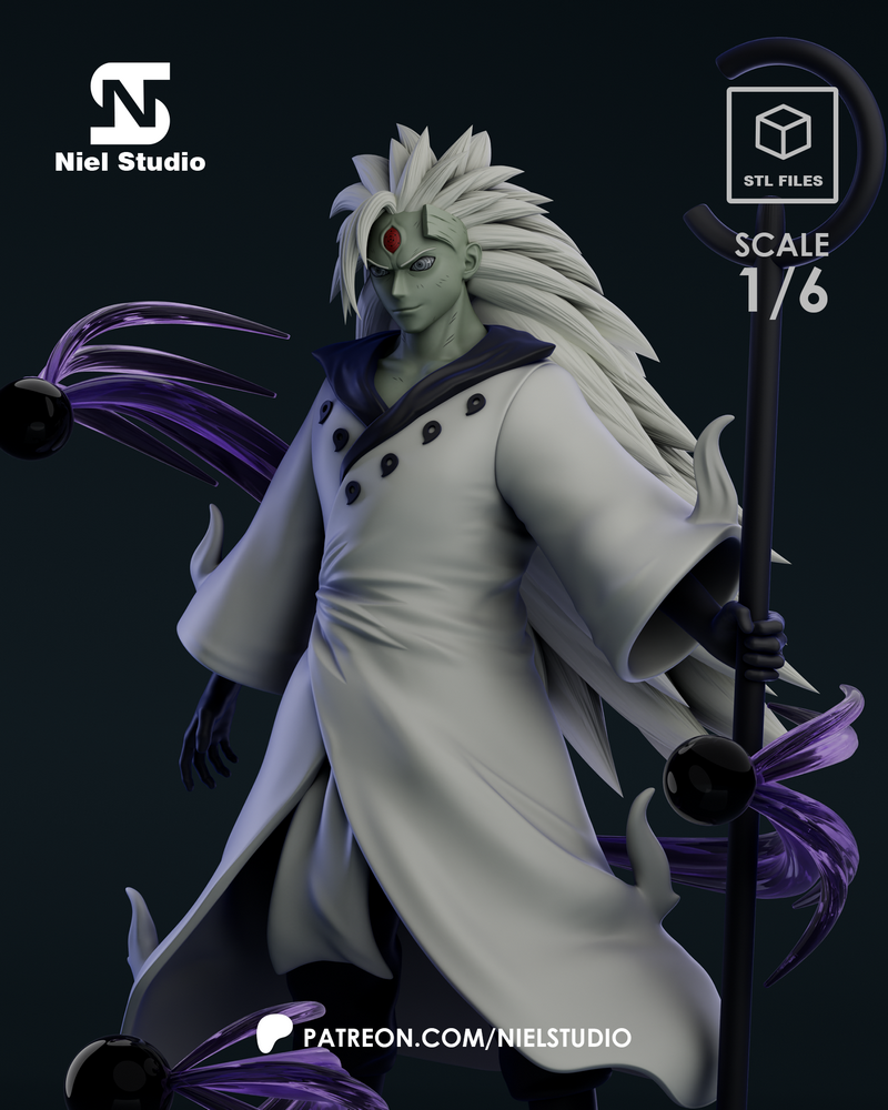 Niel Studio - 3D打印模型：六道轮回之影 Madara Uchiha|Niel Studio – Six Paths Madara Uchiha – 3D Print Model