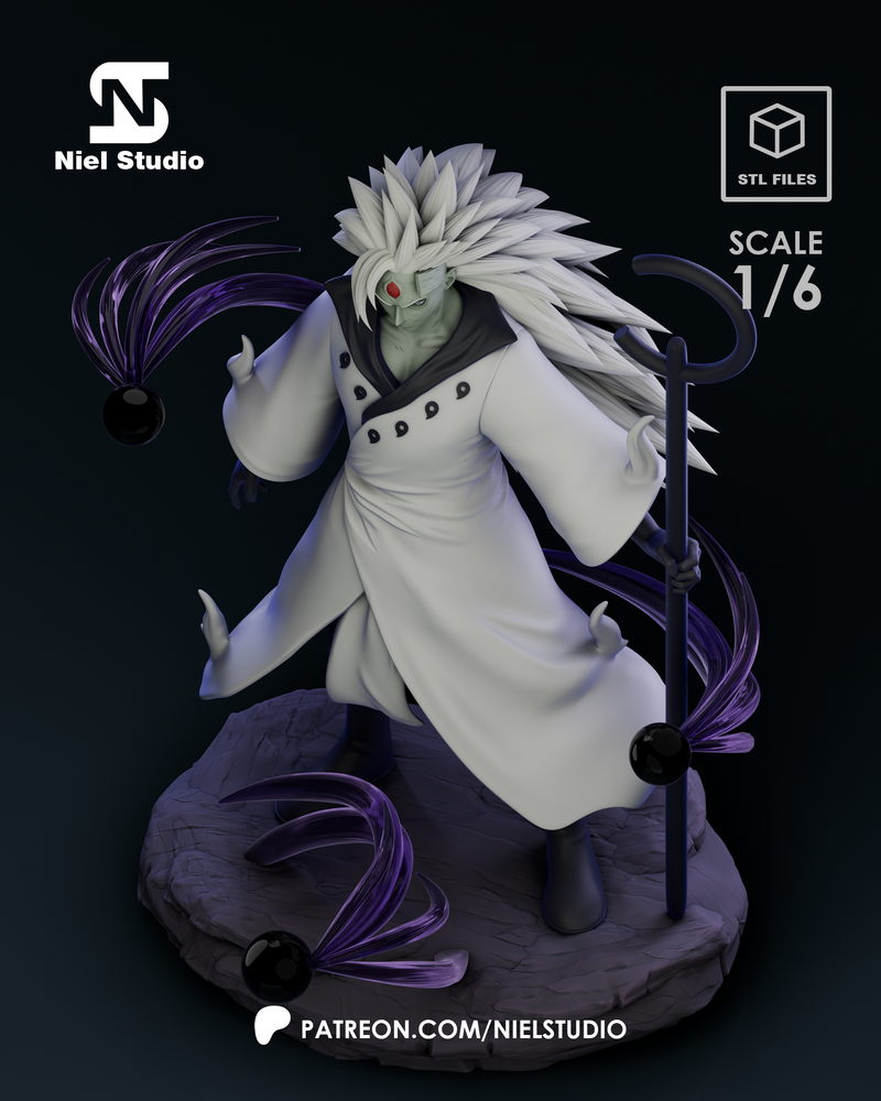 Niel Studio - 3D打印模型：六道轮回之影 Madara Uchiha|Niel Studio – Six Paths Madara Uchiha – 3D Print Model