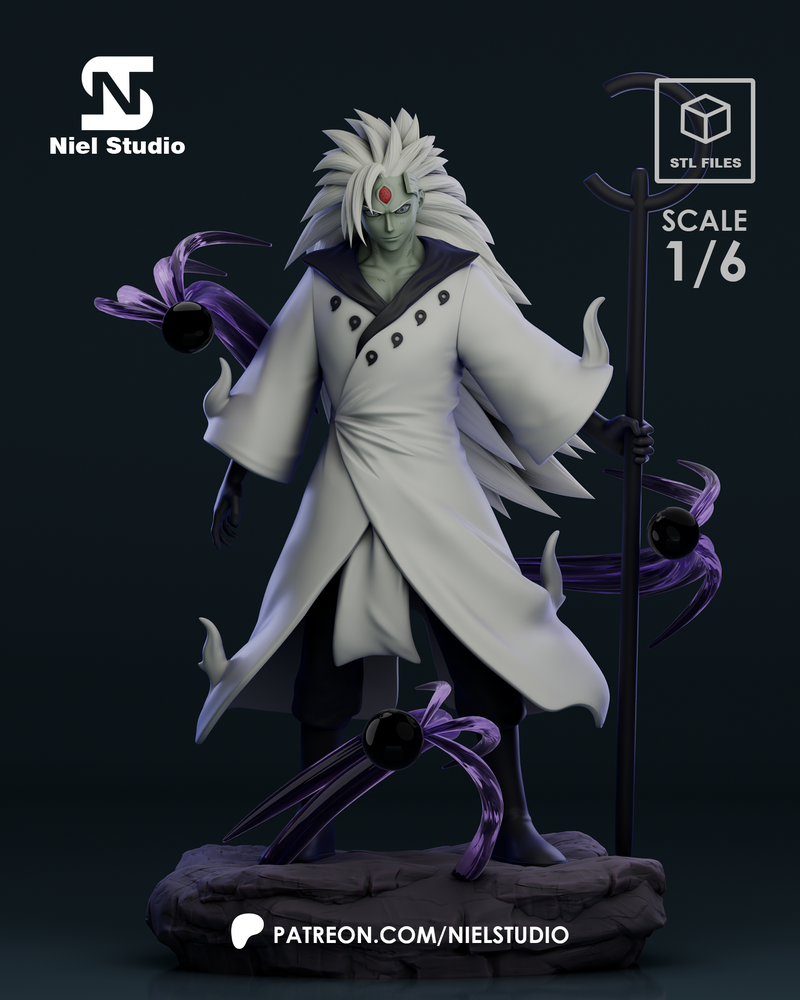 Niel Studio - 3D打印模型：六道轮回之影 Madara Uchiha|Niel Studio – Six Paths Madara Uchiha – 3D Print Model