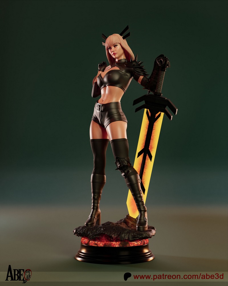 Abe3D - 魔戒 - 精灵战士3D打印模型|Abe3D – Magik – 3D Print Model