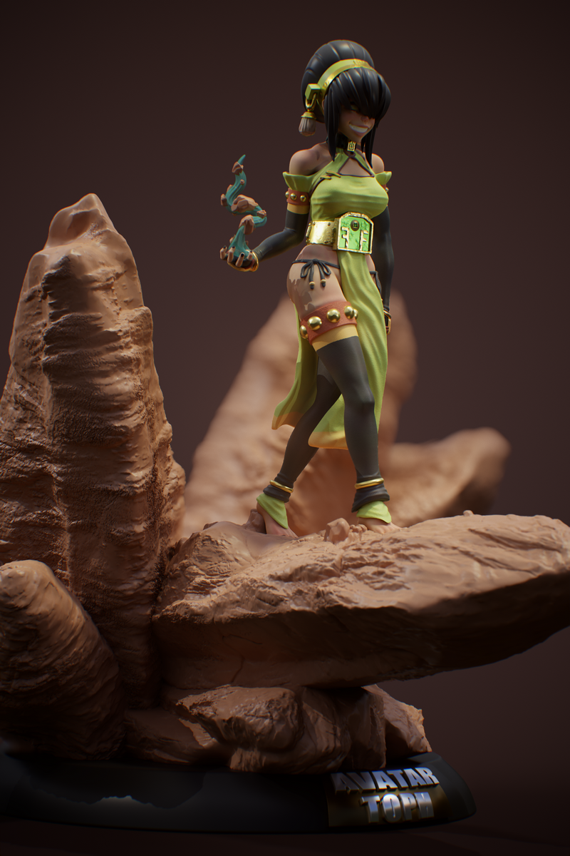 Jigglystix 3D打印模型：《哈利·波特》托菲盲侠角色造型|Jigglystix – Avatar Toph the Blind Bandit – 3D Print Model