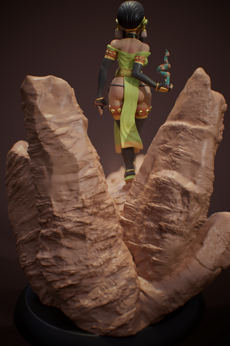 Jigglystix 3D打印模型：《哈利·波特》托菲盲侠角色造型|Jigglystix – Avatar Toph the Blind Bandit – 3D Print Model