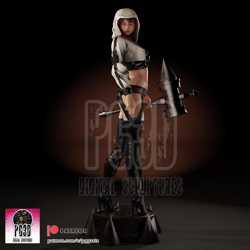 PgGasta - 朱莉亚·克洛弗 3D打印模型|PgGasta – Alina Clover – 3D Print Model STL