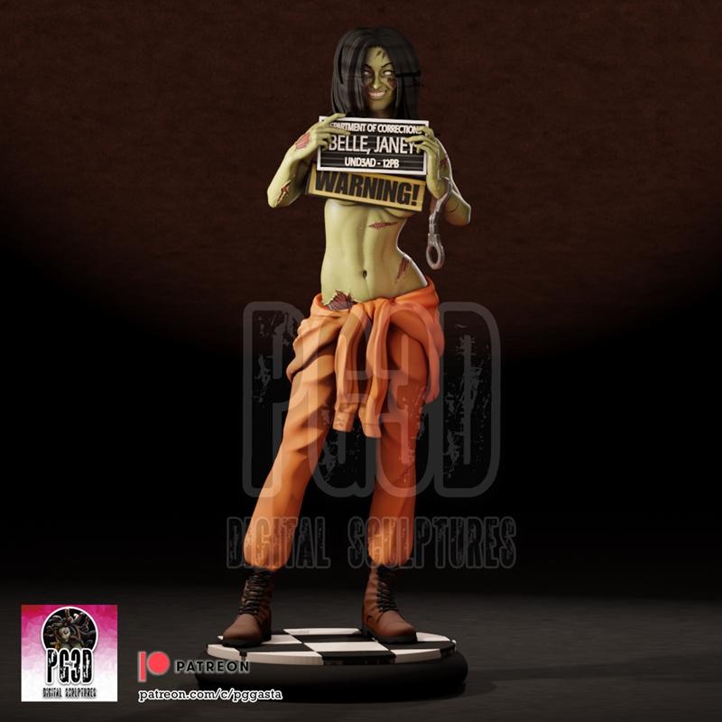 PgGasta - 贾妮贝尔 - 3D打印模型|PgGasta – Janey Belle – 3D Print Model STL