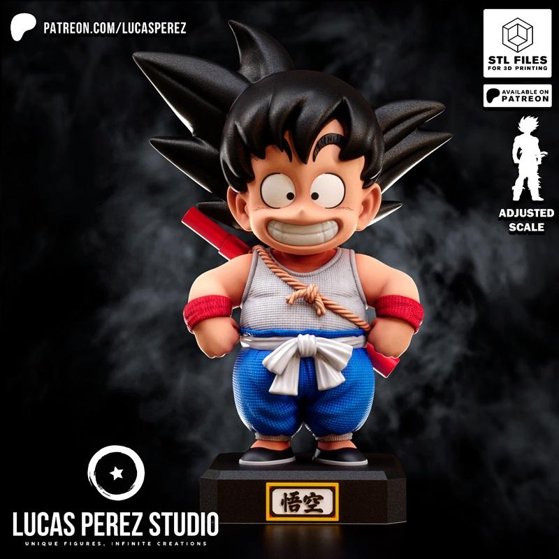 龙珠孙悟空小孩3D打印模型|Lucas Perez – Dragon Ball – Goku Kid – 3D Print Model STL