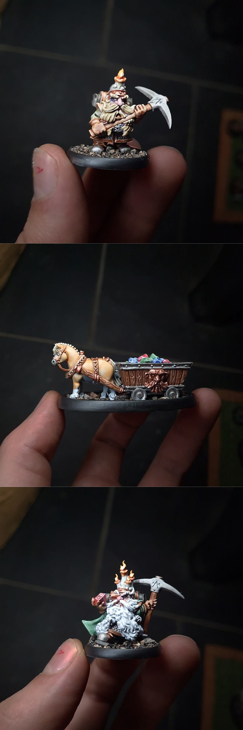 矮人采矿团队套装 3D打印模型|Warp Miniatures – Dwarven Mining Team Pack – 3D Print Model STL