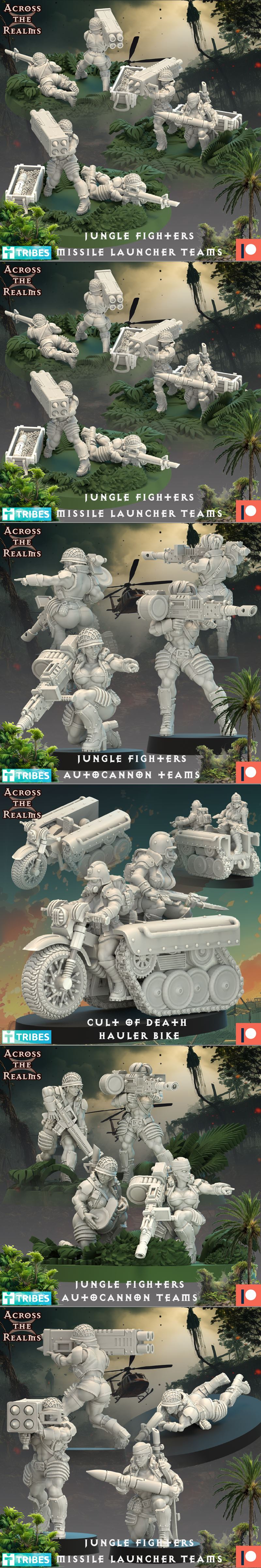 跨域之战——重装部队3D打印模型|Across the Realms – Heavy Weapon Teams April 2025 – 3D Print Model STL