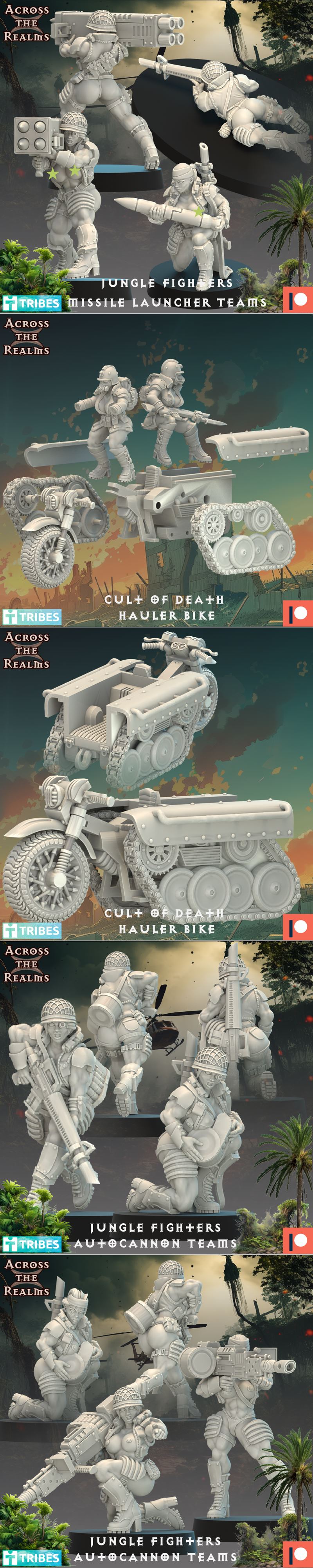跨域之战——重装部队3D打印模型|Across the Realms – Heavy Weapon Teams April 2025 – 3D Print Model STL