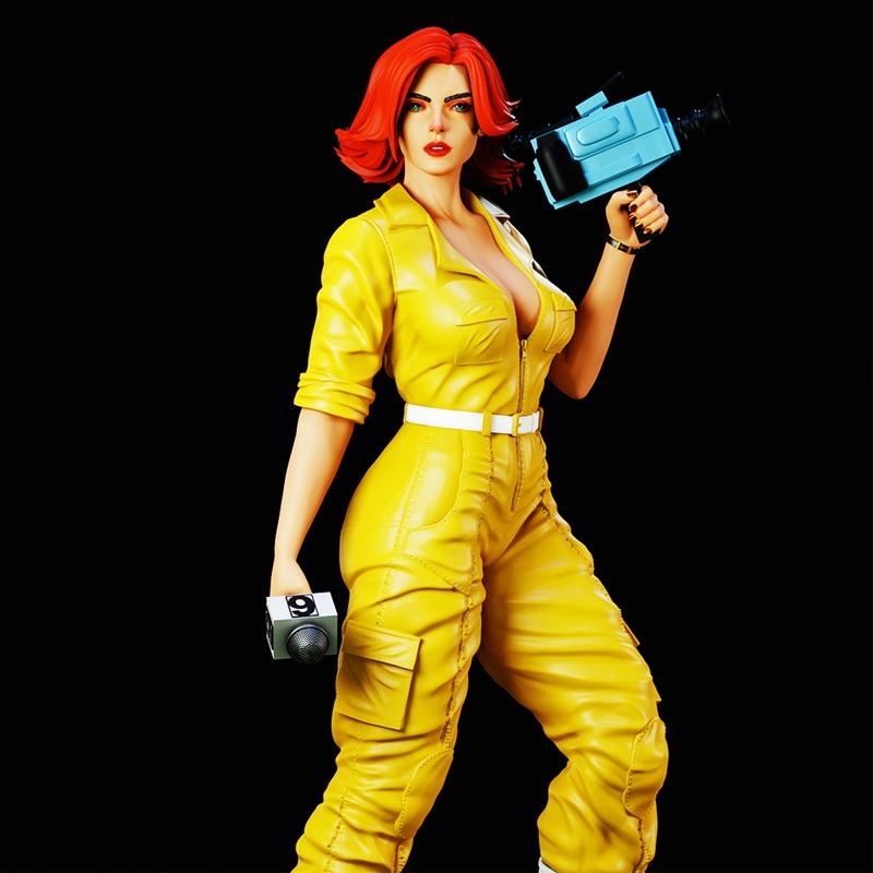 BrunoArt3D - 阿普尔·奥尼尔 - 3D打印模型|BrunoArt3D – April O’Neil – 3D Print Model STL