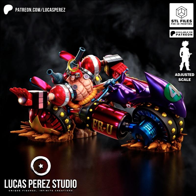 弗兰基 黑犀牛 3D打印模型|Lucas Perez – Franky Whit Black Rhino – 3D Print Model STL
