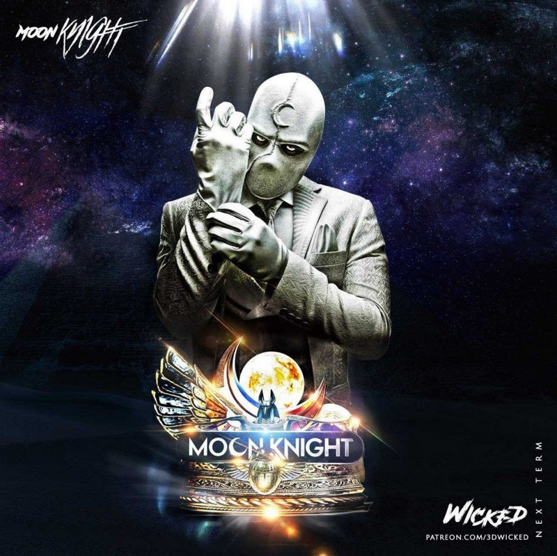 WICKED骑士模型3D打印雕塑|WICKED – Mr. Knight Bust – 3D Print Model