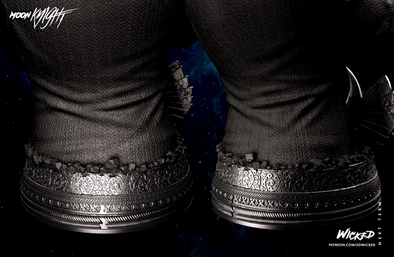 WICKED骑士模型3D打印雕塑|WICKED – Mr. Knight Bust – 3D Print Model