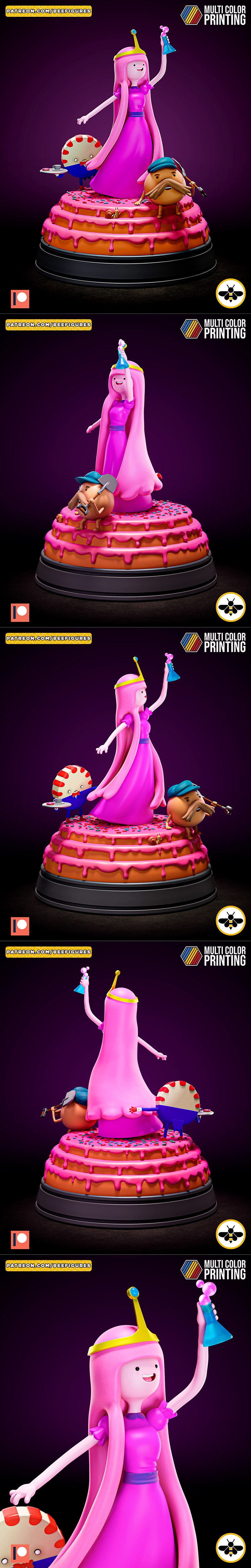 公主泡泡人 3D打印模型|Bee Figures – Princess Bubble pum – 3D Print Model STL