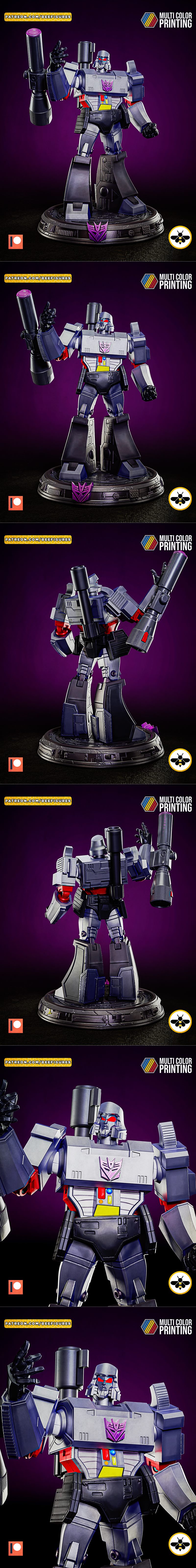 蜂群战士 - 霸王龙 - 3D打印模型|Bee Figures – Megatron – 3D Print Model STL