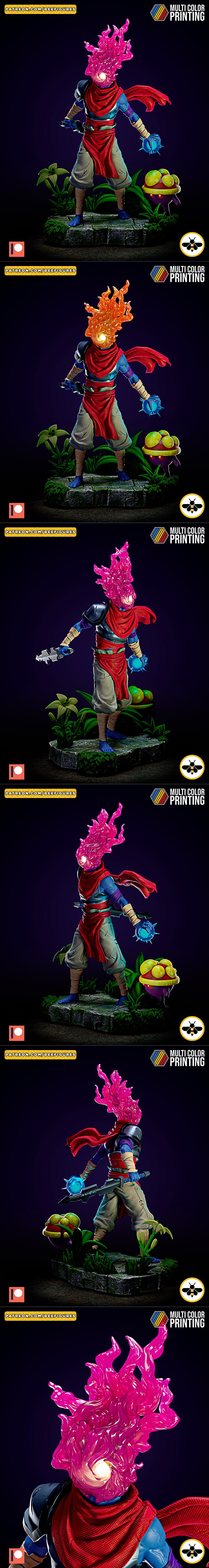 Bee Figures系列：死之细胞角色3D打印模型|Bee Figures – The Beheaded – Dead Cells – 3D Print Model STL