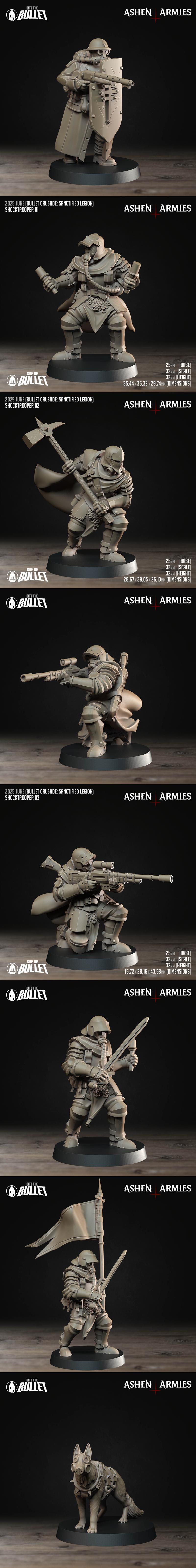 圣约军团 2025六月 3D打印模型|Bite the Bullet – Sanctified Legion June 2025 – 3D Print Model STL