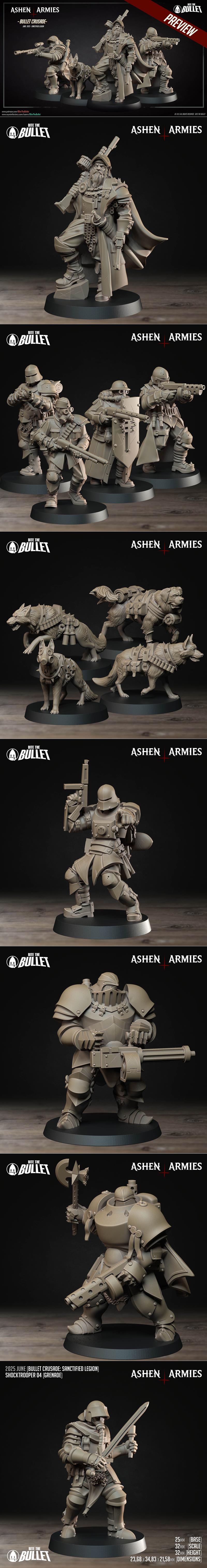 圣约军团 2025六月 3D打印模型|Bite the Bullet – Sanctified Legion June 2025 – 3D Print Model STL