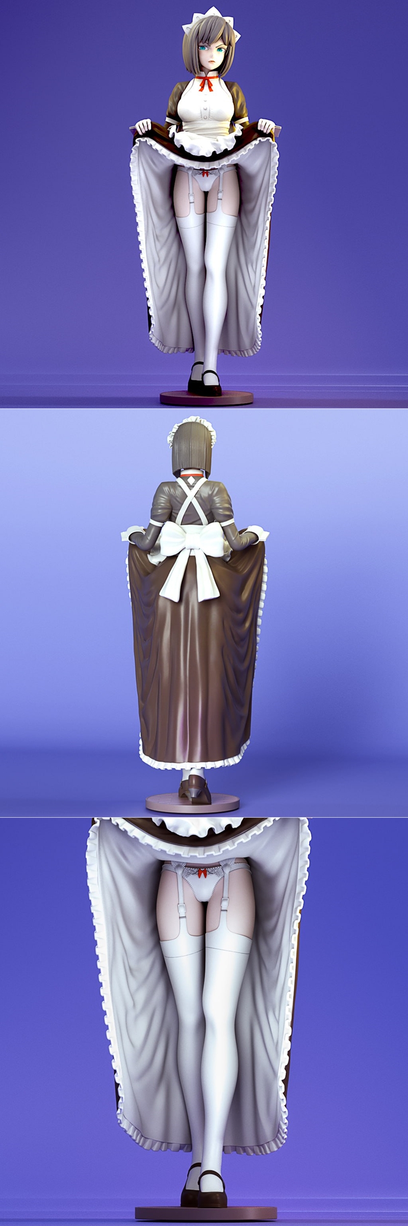伊藤千穗 maid 3D打印模型|Chitose Itou Maid – 3D Print Model STL