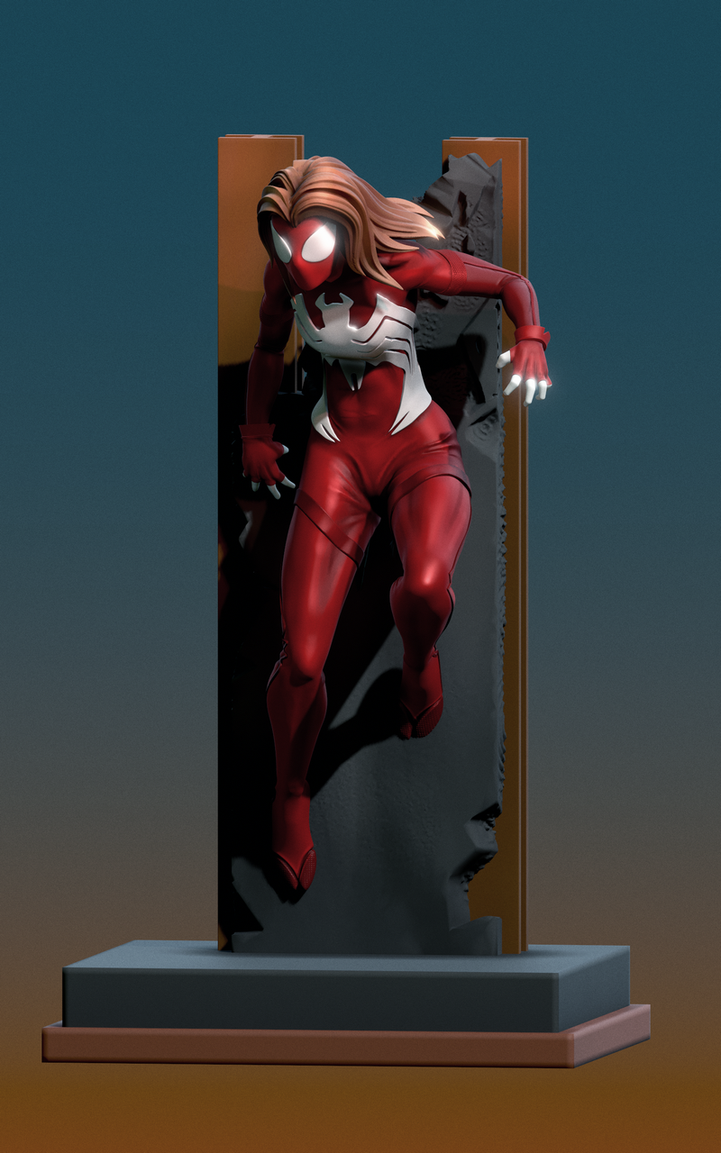 蛛丝女 3D打印模型|Spider-Woman – 3D Print Model