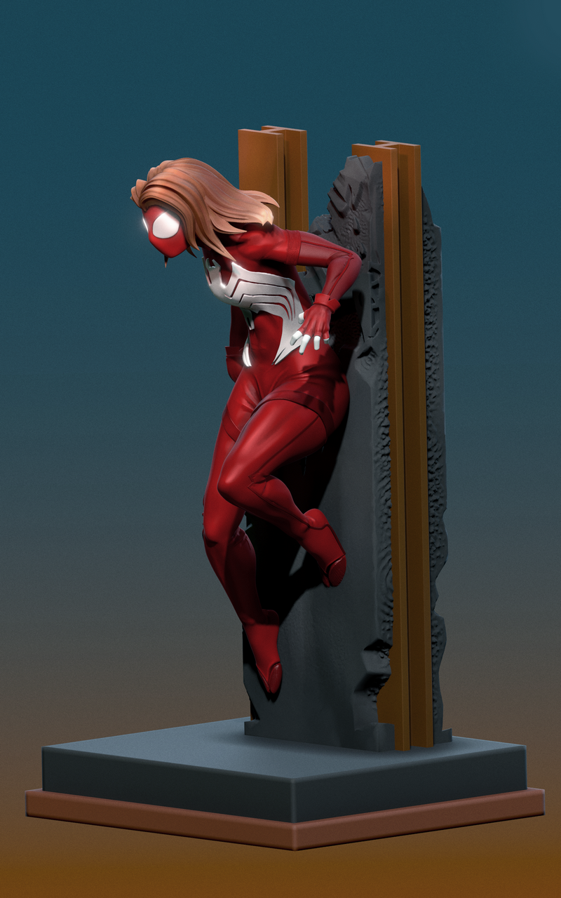 蛛丝女 3D打印模型|Spider-Woman – 3D Print Model