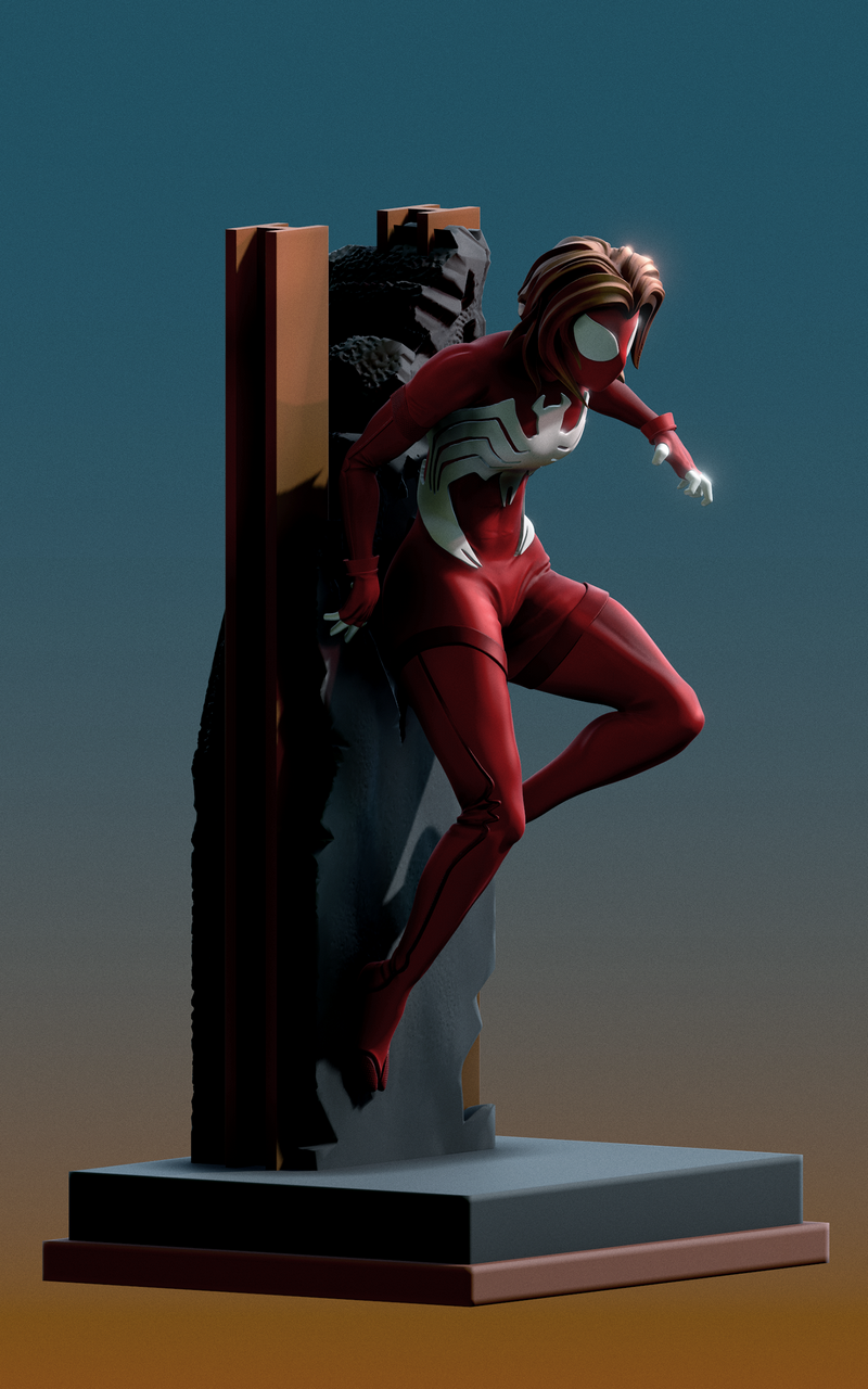 蛛丝女 3D打印模型|Spider-Woman – 3D Print Model