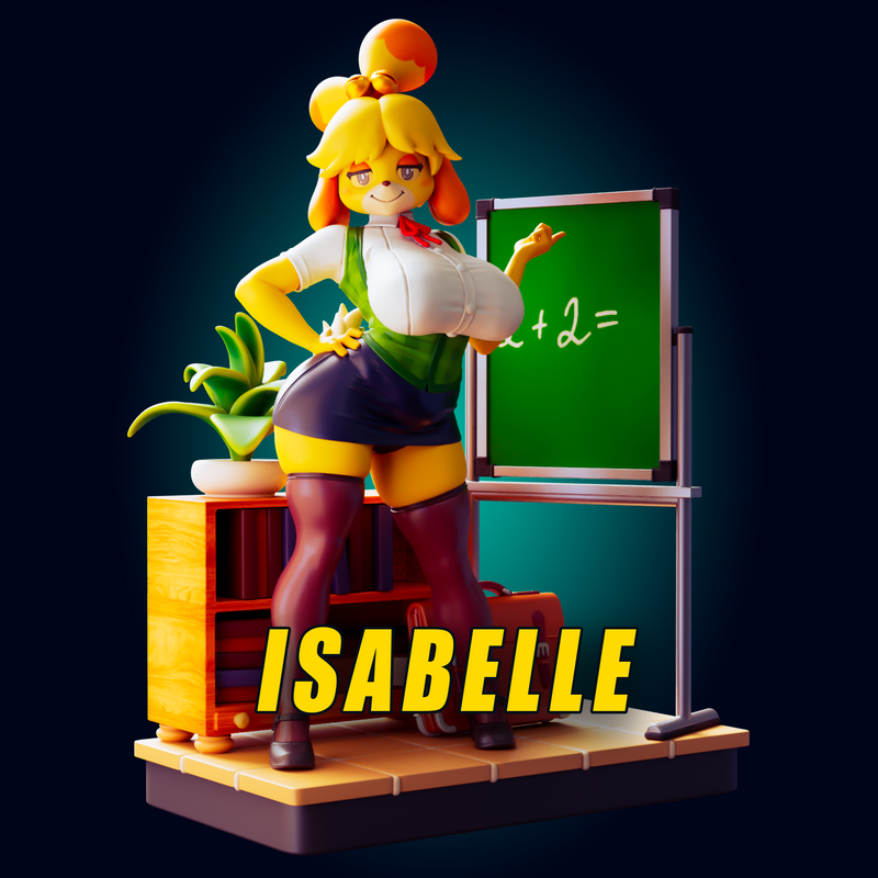 Isabelle 超短款曲線 3D打印模型|Officer Rhu – Isabelle Ultra Short Curvy – 3D Print Model