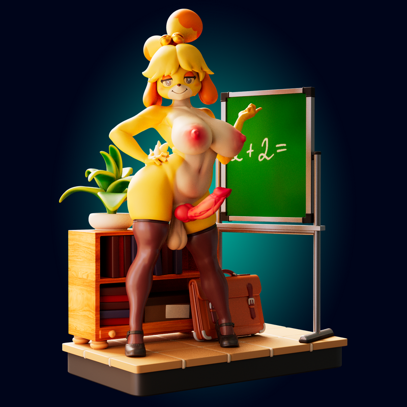 Isabelle 超短款曲線 3D打印模型|Officer Rhu – Isabelle Ultra Short Curvy – 3D Print Model