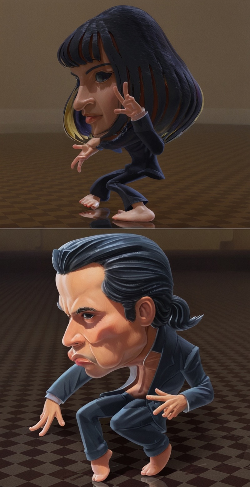 《低俗小说 3D打印模型》|Pulp fiction – 3D Print Model STL