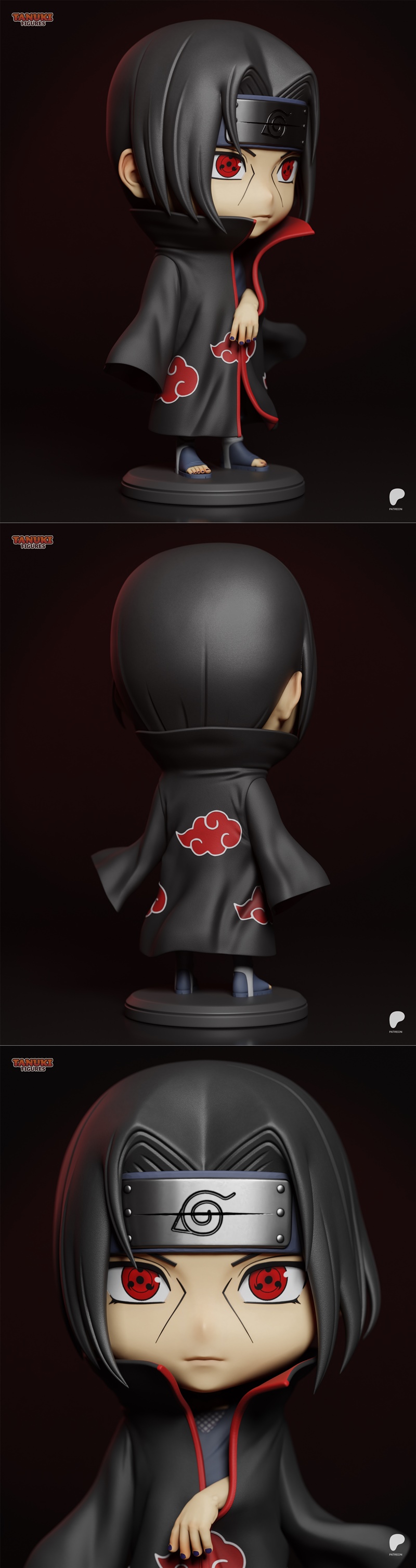 伊邪那岐手办模型 - 3D打印雕塑|Tanuki Figures – Itachi Chibi – 3D Print Model STL