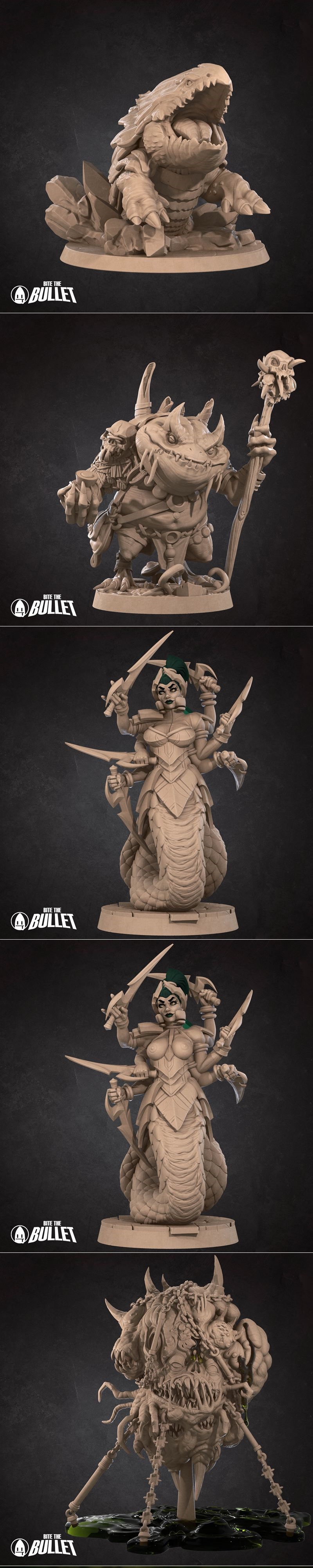 咬下子弹—— iconic怪物 2 2025 3D打印模型 STL|Bite the Bullet – Iconic Monsters Pt.2 August 2025 – 3D Print Model STL