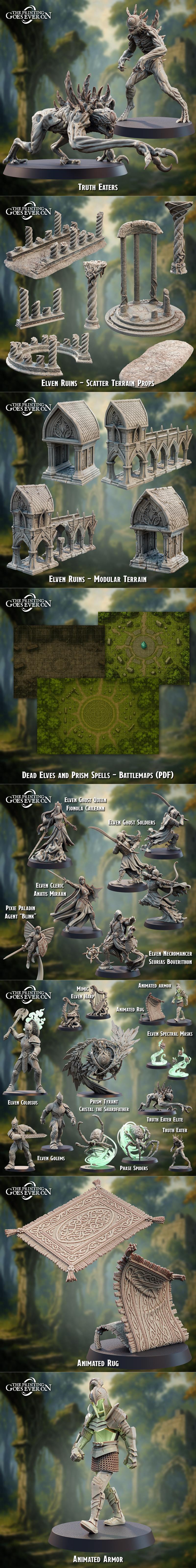 永恒的印刷——死精灵与棱镜法术 3D打印模型|The Printing Goes Ever On – Dead Elves and Prism Spells August 2025 – 3D Print Model STL