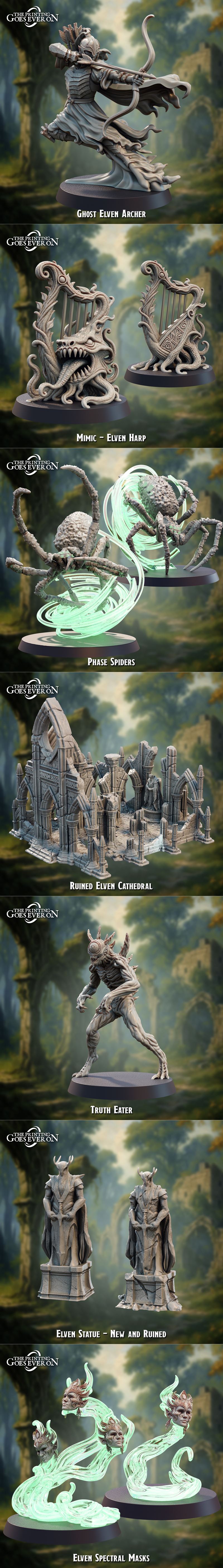 永恒的印刷——死精灵与棱镜法术 3D打印模型|The Printing Goes Ever On – Dead Elves and Prism Spells August 2025 – 3D Print Model STL