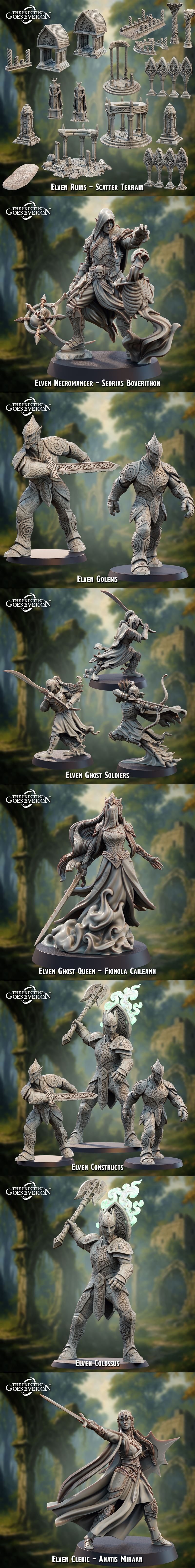 永恒的印刷——死精灵与棱镜法术 3D打印模型|The Printing Goes Ever On – Dead Elves and Prism Spells August 2025 – 3D Print Model STL