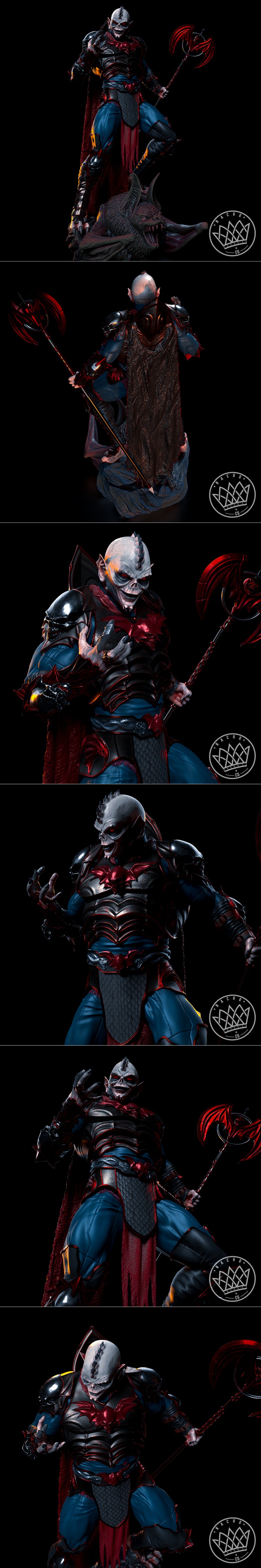 Nacho CG 3D打印模型：MOTU谢拉与霍尔达克角色雕塑|Nacho CG – MOTU – Shera – Hordak – 3D Print Model STL