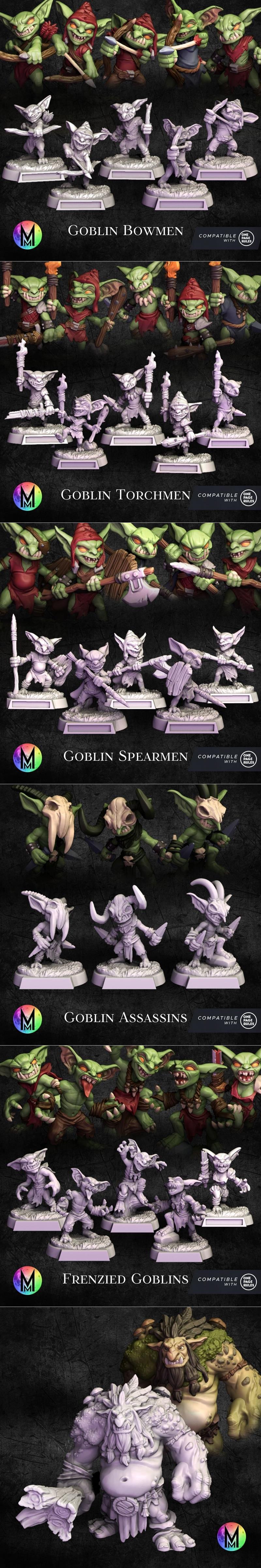 月光迷你系列 - 哥布林 3D打印模型|Moonlight Minis – Goblins August 2025 – 3D Print Model STL