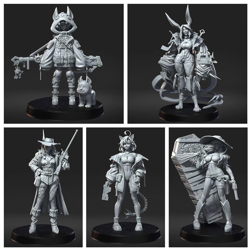 RN工作室 - 城市猎人3D打印模型|RN Estudio – Cyberpunk 2077 Pack – 3D Print Model STL