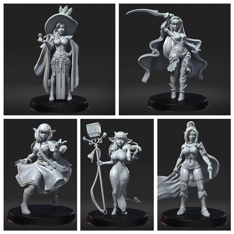 RN工作室 - RPG派对套装 - 3D打印模型|RN Estudio – RPG party Pack – 3D Print Model STL