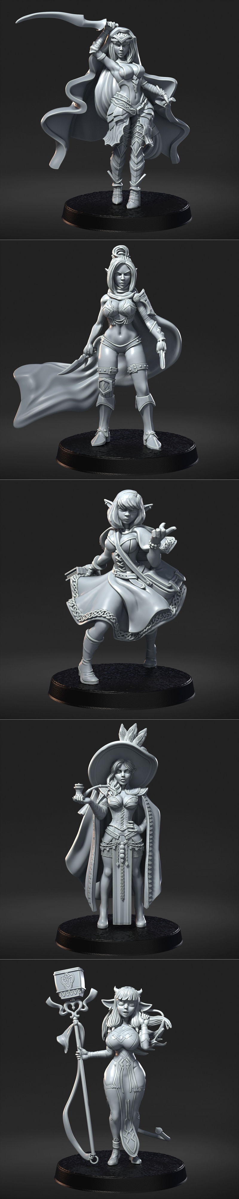 RN工作室 - RPG派对套装 - 3D打印模型|RN Estudio – RPG party Pack – 3D Print Model STL