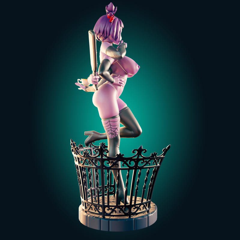 Rhu工作室推出《Muffet Thin与曲身蜘蛛少女》3D打印模型|Officer Rhu – Muffet Thin and Curvy Spider Girl – 3D Print Model