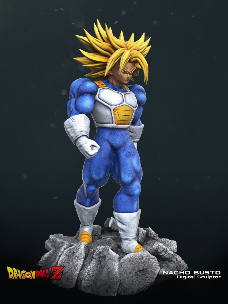 超级卢修斯——龙珠Z——3D打印模型|Super Trunks – Dragon Ball Z – 3D Print Model