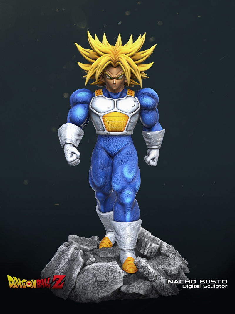 超级卢修斯——龙珠Z——3D打印模型|Super Trunks – Dragon Ball Z – 3D Print Model