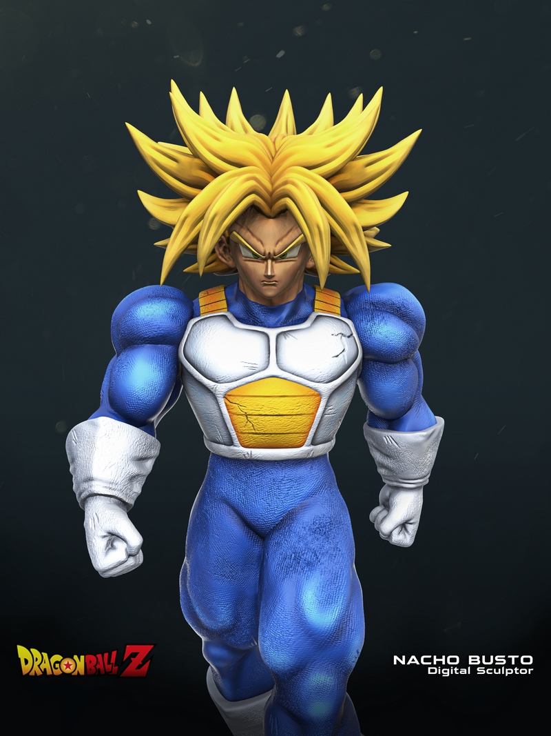 超级卢修斯——龙珠Z——3D打印模型|Super Trunks – Dragon Ball Z – 3D Print Model